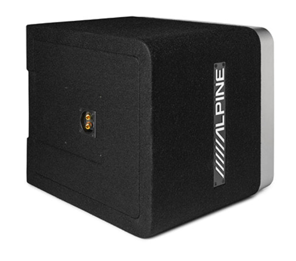 Alpine S2-SB12V : 12" Passive Loaded Subwoofer Enclosure, rear view.