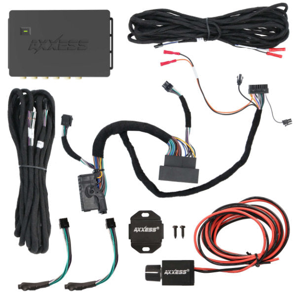 Axxess AXAMP-CH5 : Amplifier Add-On Interface Adapter w/Digital Output, contents shown.