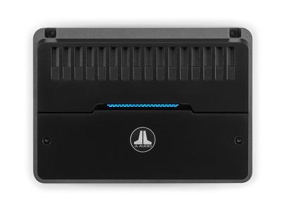 JL Audio RD400/4 : 75W x 4ch Amplifier, top side.