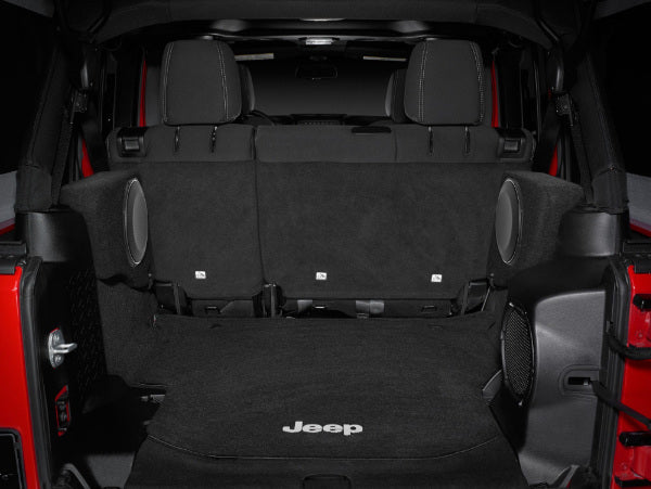 JL Audio SB-J-WRUP/10TW1-2 : 10" 300W 2Ω Thin Subwoofer Enclosure, shown installed.