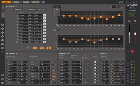 JL Audio TwK-88 : 8ch Digital System Tuning DSP Section.