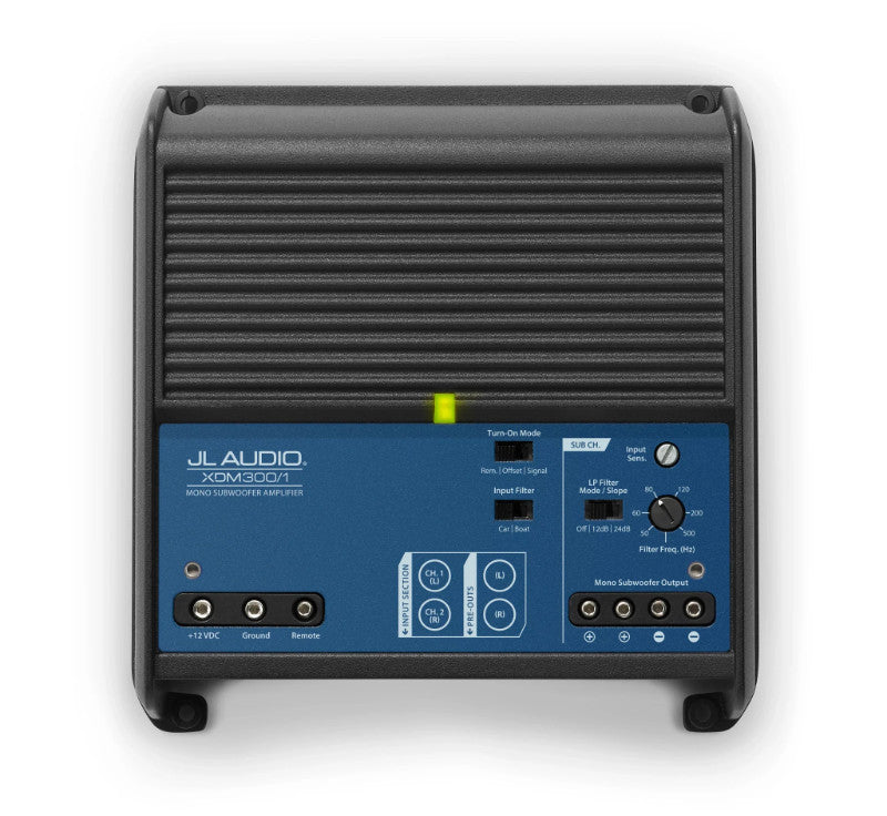 JL Audio XDM300/1 : Mono Marine Amplifier, settings section.