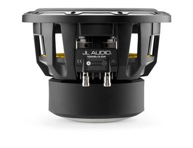 JL Audio 10W6v3 : 10-inch 600-Watt Subwoofer Driver, 4-Ohm DVC, side view.