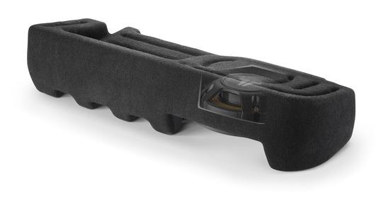 JL Audio SB-F-F150SPRCB/10TW3 : 10" Thin 400W Subwoofer Enclosure, cutaway view.