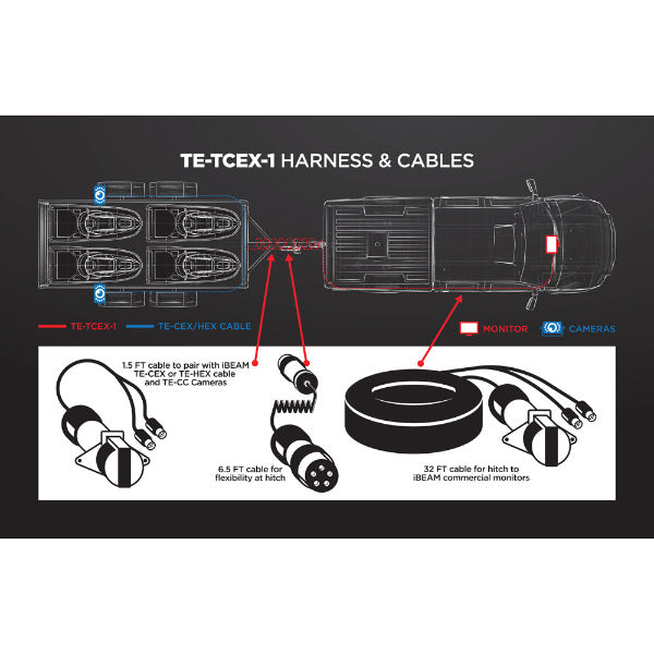 iBeam TE-TCEX-1 : Add-on Trailer Wiring Harness Diagram.