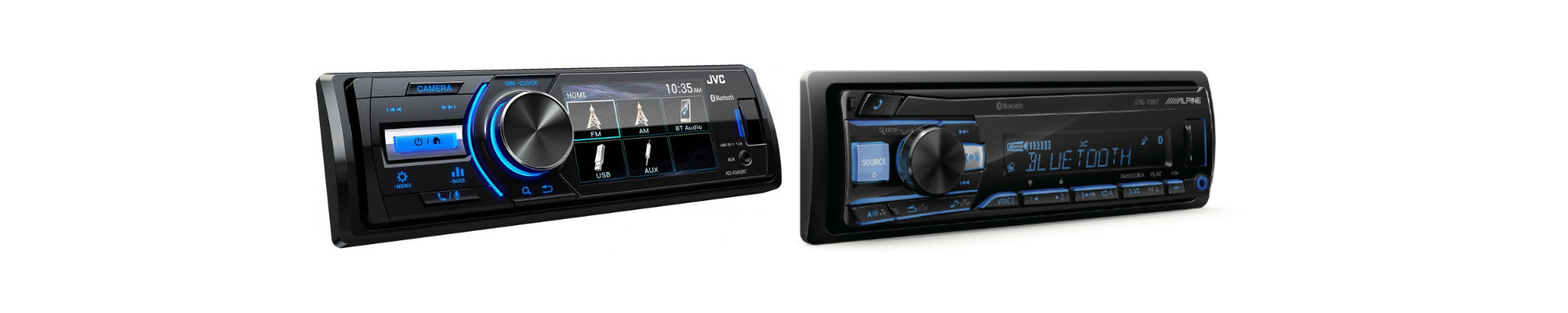 Automotive DIN-Sized In-Dash Audio Video Receivers