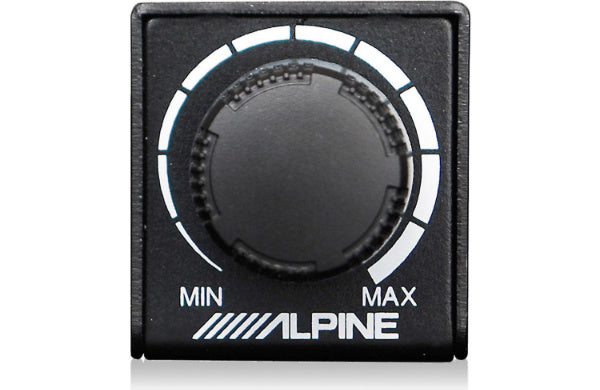 Alpine RUX-KNOB.2 : Bass Control Knob for Alpine Amplifiers, front view.