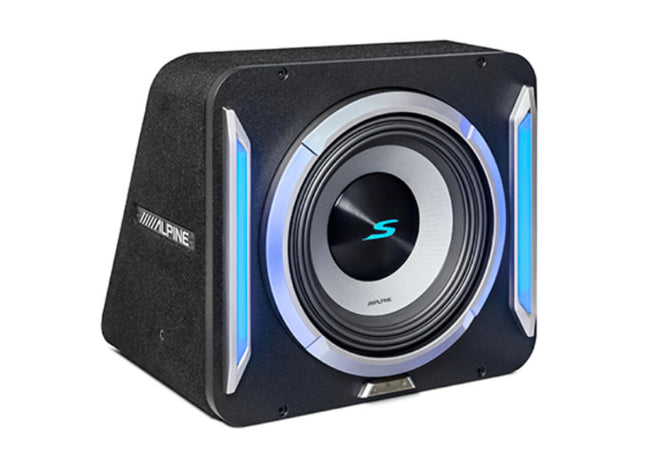 Alpine S2-SB10 : 10" Passive Loaded Subwoofer Enclosure, 600W RMS @ 2Ω.