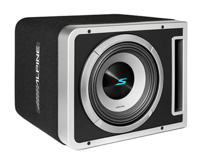 Alpine S2-SB10V : 10" Passive Loaded Subwoofer Enclosure, 600W RMS @ 2Ω.