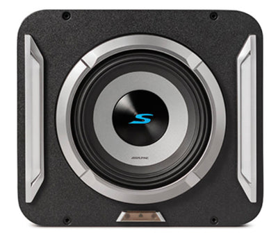 Alpine S2-SB8 : 8" Passive Loaded Subwoofer Enclosure, front view.