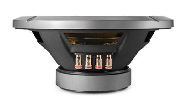 Alpine S2-W12D : 12" 600W Subwoofer, 2Ω or 4Ω DVC, side view.