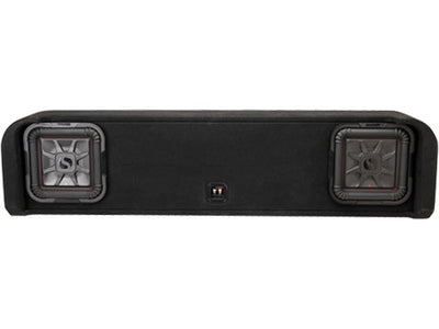 Kicker 51KFDL7T102 : Dual 10" 1000W 2Ω Thin Subwoofer Enclosure, 2009-UP Ford F-Series.