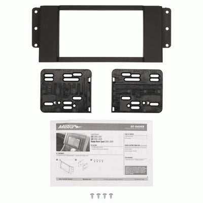 Metra 95-9406B : DDIN Radio Replacement Dash Kit contents.
