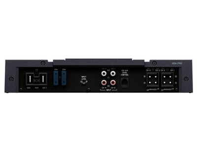 Alpine HDA-F60 : 4ch Hi-Res Automotive Amplifier, input output section.