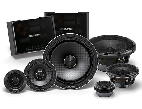 Alpine HDZ-653 : 6.5" 3-Way Component Door Speakers, 100W RMS