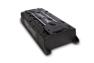 Alpine KTA-30FW : 4ch x 75W RMS @ 2Ω/4Ω Amplifier, side view.