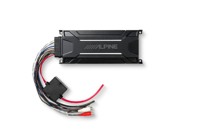 Alpine KTA-30MW : Mono 300W RMS @ 2Ω Marine Amplifier, top view.