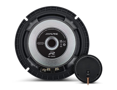 Alpine R2-S65C : 6.5" Component Door Speaker System, rear view.