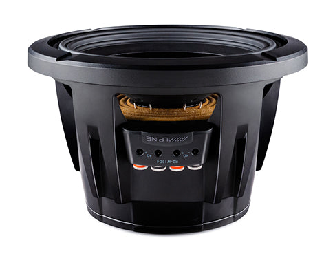 Alpine R2-W10D : 750W 10" Subwoofer Driver, side view.