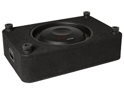 Alpine RS-SB10 : 10" Loaded Under Seat Thin Subwoofer Enclosure, bottom side.