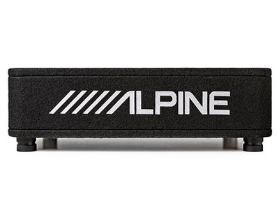 Alpine RS-SB10 : 10" Loaded Under Seat Thin Subwoofer Enclosure, side view.