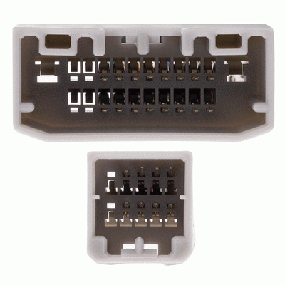 Axxess AXABH-CH4 : Amplifier Bypass Wiring Harness, connector view.