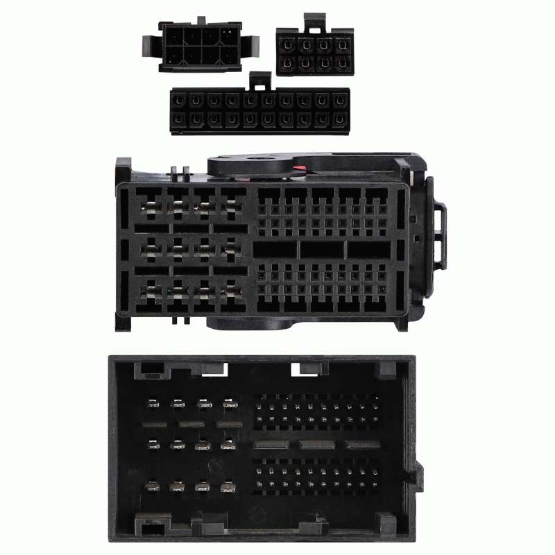 Axxess AXDSPH-CH5 : Amplifier Add-On Line Converter T-Harness, connector view.
