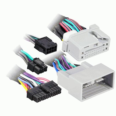 Axxess AXDSPH-HN1 : Amplifier Add-On Line Converter T-Harness, connector view.