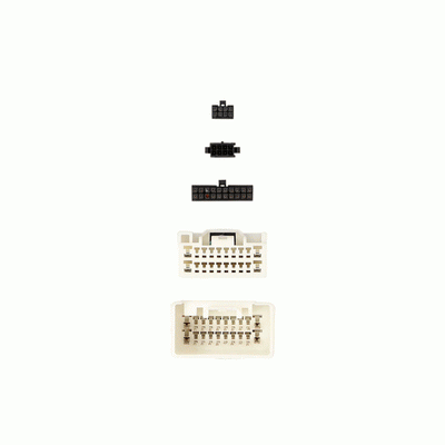 Axxess AXDSPH-MI2 : Amplifier Add-On Line Converter T-Harness, connector view.