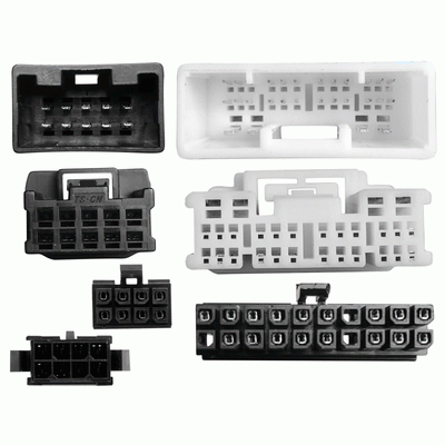 Axxess AXDSPH-TY3 : Amplifier Add-On Line Converter T-Harness, connector view.