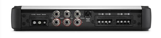 JL Audio HD600/4 : 4ch Amplifier - 600W RMS @ 1.5-4Ω, input output section.