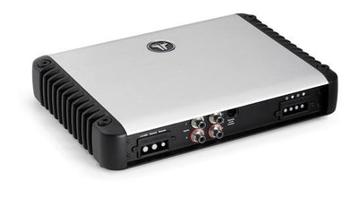 JL Audio HD750/1 : Mono Amplifier - 700W RMS @ 1.5-4Ω, connections side.