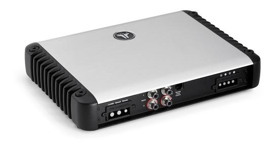JL Audio HD750/1 : Mono Amplifier - 700W RMS @ 1.5-4Ω, connections side.