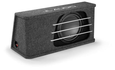 JL Audio HO112RG-W3v3 : 12" Subwoofer Enclosure - 500W RMS 2Ω Ported, input side.