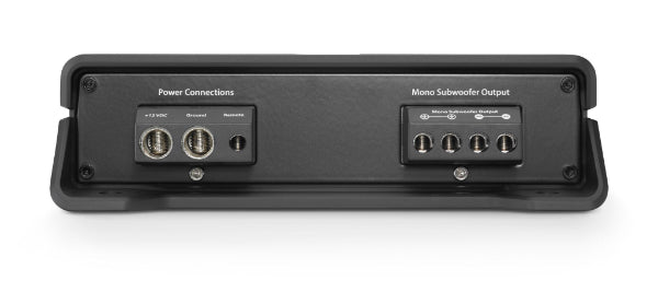 JL Audio JD1000/1 : 1000W or 600W Mono Amplifier @ 2Ω or 4Ω, output side.