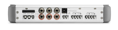JL Audio MHD900/5 : 5ch Marine Amplifier, connections side.