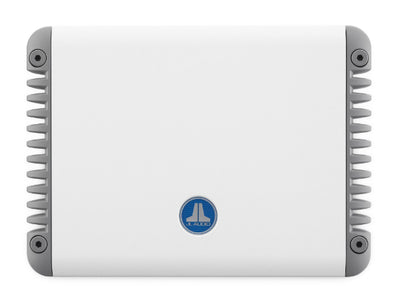JL Audio MHD900/5 : 5ch Marine Amplifier, top side.