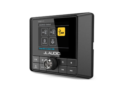 JL Audio MMR-40 : Add-on Marine Grade Network Zone Controller, side view.