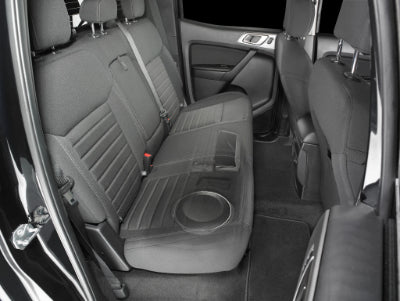 JL Audio SB-F-RNGSCG4/10TW1 : 10" 300W Subwoofer Enclosure @ 2Ω, installed.