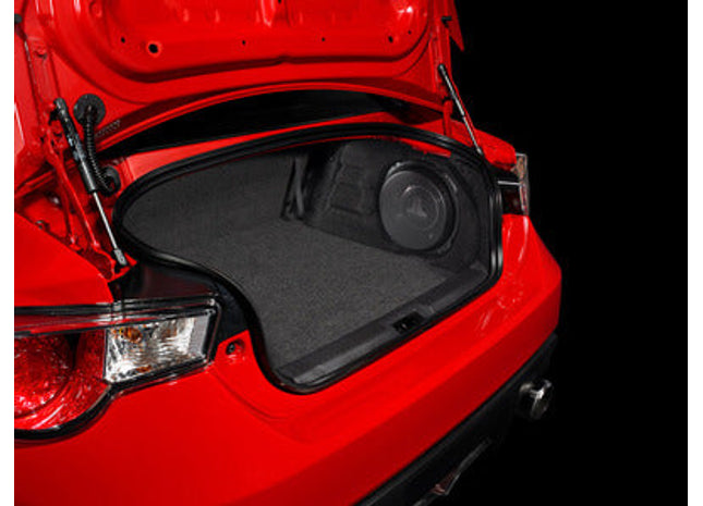 JL Audio SB-S-BRZFRS/10TW3 : 10" 600W 2Ω Thin Subwoofer Enclosure, shown installed.