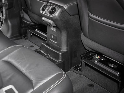JL Audio SBA-J-JLU-UAR : Underseat Mount Amplifier Bracket, shown installed.