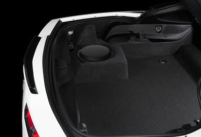 JL Audio SB-GM-C7CP1/10TW3 : 10" 400W Thin Subwoofer Enclosure, shown installed.
