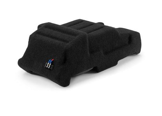 JL Audio SB-GM-4GSUVCNSL/10TW1 : 10" Thin 300W Subwoofer Enclosure @ 2Ω, 2015-2020 Escalade Suburban Tahoe Yukon (with Bucket Seats)