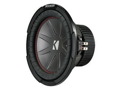 400W 10" Subwoofer Driver, 2Ω or 4Ω Dual Voice Coil : Kicker 43CWR10, front side view.