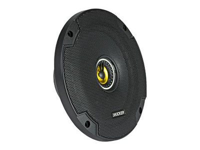 6.5" Coaxial Speakers, 100W : Kicker 46CSC654 front side view with grille.
