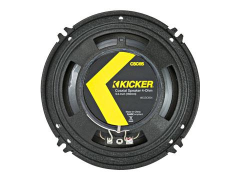 6.5" Coaxial Speakers, 100W : Kicker 46CSC654 back side.