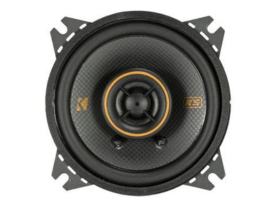 4" 75W Coaxial Speakers : Kicker 47KSC404 front side.
