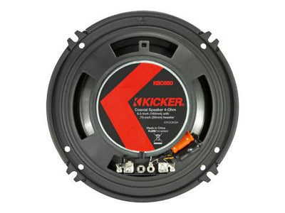 Kicker 51KSC6504 : 6.5" 100W RMS Coaxial Speakers, back side.