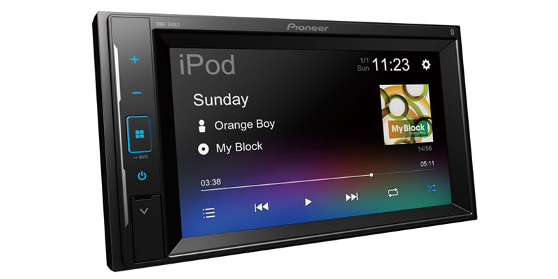 Pioneer DMH-241EX : 6.2" DDIN Size BT Mechless Stereo (No CarPlay or Android Auto)