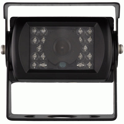 iBeam TE-CCH : Commercial Grade Backup Camera with Sun Visor, front view.